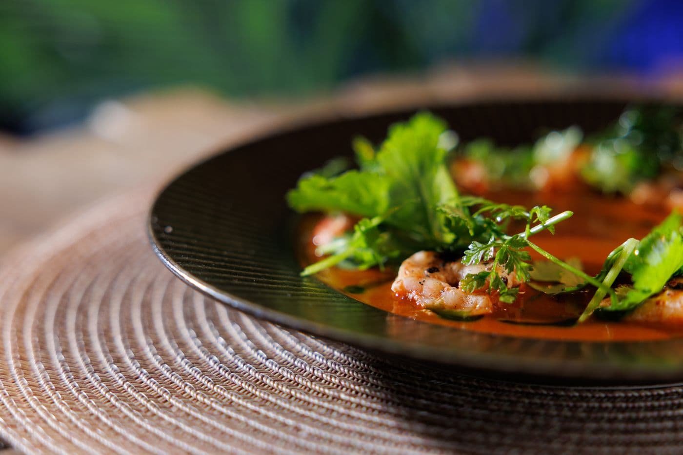 Grilled prawns