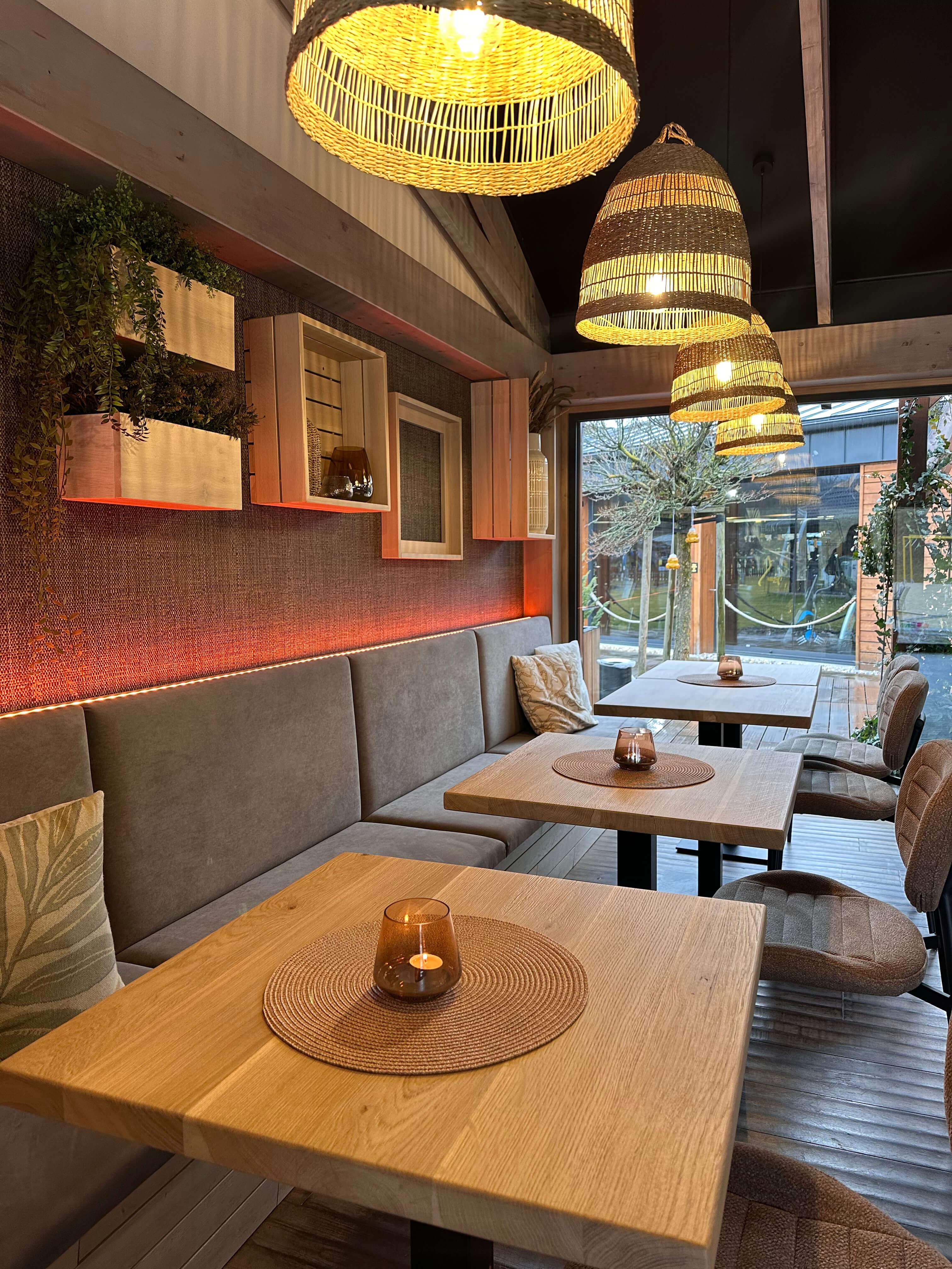 The restaurant interior